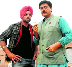Gugu Gill (R) with his co-star Aman Dhaliwal