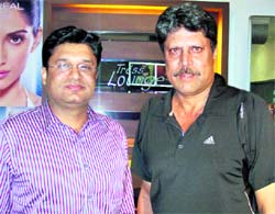 Kapil Dev with Munish Bajaj