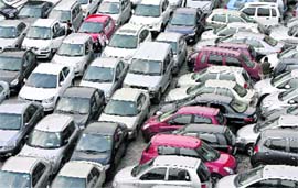 Boosted by easy availability of retail finance and soft interest rates, the total sales in the domestic market stood at 11,14,157 units, against 7,68,698 units in the year-ago period, a jump of 44.94 per cent