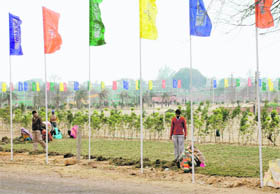 A private realtor has commenced work on a project along the Chandigarh-Baddi road.