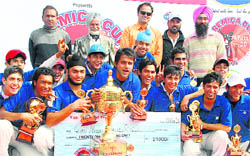 Winners with their trophies at DAV School, Sector 8, in Chandigarh