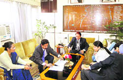 Officials of Pantnagar University and Nestle India sign an MoU at Pantnagar. 