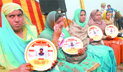 War widows at the event in Jalandhar Cantonment.
