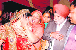 The woman who has been accused of stealing Rs 1.5 lakh from the purse of Pardeep Kaur at Birmi village.