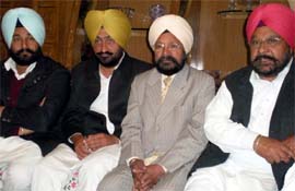 The Congress MLAs expressing their views on Friday