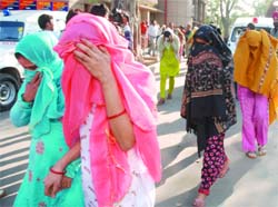 The Andhra Pradesh police rescued sex workers from the brothels on GB Road in New Delhi on Thursday. The girls were taken to Kamla Nagar Market police station. The police conducted the raid on the order of the Andhra Pradesh High Court.