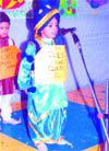 A student performs at the Golden meet of DIPS, Karol Bagh, in Jalandhar. 