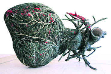 A work by Bharti Kher