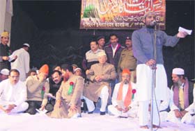 Former Uttarakhand Chief Minister ND Tiwari at a conference in Dehradun
