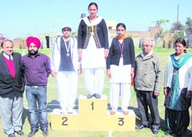 Winners of athletics meet of the Guru Nanak Group of Educational Institute at Gopalpur