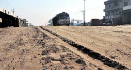 One of the roads at Focal Point in Ludhiana