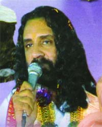 A file photo of Shiv Murat Dwivedi, alias Ichchadhari Sant Swami Bhimanand Ji Maharaj, Chitrakoot Wale, who was arrested by the Delhi police