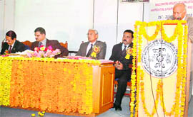 Speakers at a workshop at the Govind Ballabh Pant University of Agriculture and Technology at Pantnagar on Friday.