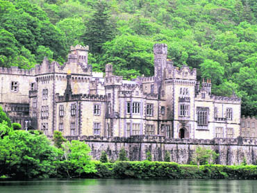 Kylemore Abbey and Gardens, once the home of a wealthy Victorian, is now a private school 