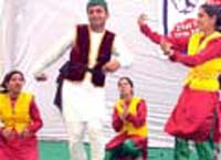 Students showcasing their talent during the National Integration Camp in Ferozepur