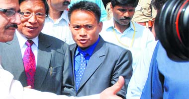 NSCN general secretary Thuingaleng Muivah and other members of the delegation in New Delhi
