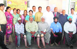 Differently-abled persons get prosthetic devices at a free camp in Ludhiana