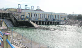 Chilla Barrage on the Ganga.