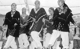 Students perform a cultural item during ‘Pratibha-10’ at Gian Jyoti Institute of Management and Technology in Mohali on Saturday.
