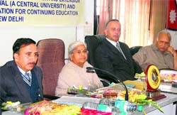 Speakers at a national seminar in Dehradun on Saturday