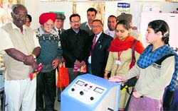 HelpAge India team receives information by Dr Vijeta Malhotra in Mussoorie on Saturday