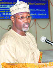 Dr Attahiru M Jegal, Vice-Chancellor, Bayero University, Kano, Nigeria, speaks at a conference in Karnal on Saturday.