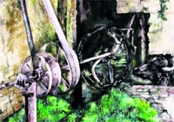 A painting by Bheem Malhotra