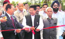 Education Minister Govind Singh Bisht inaugurates the 87th All-India Farmers Fair and Agro Industrial Exhibition at Pant Nagar on Sunday.
