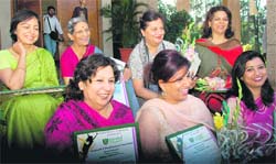 The Gurukul Vidyapeeth honoured women from diverse fields at the CII in Chandigarh on Monday. 