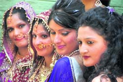 Participants at a function to mark International Womens Day at DAV College, Sector 10, Chandigarh, on Monday. 