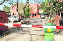The ITBP office in the Sector 26 community centre building.