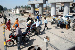 Commuters facing inconvenience at the Bathinda-Ambala railway crossing as it has been lying closed for over a month in Bathinda