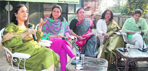 Participants at a panel discussion on the Womens Reservation Bill in Dehradun on Thursday.
