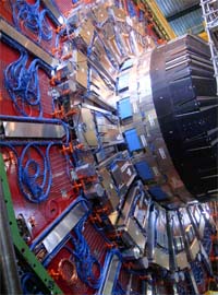 A file photo of the endcap of the Compact Muon Solenoid at the Large Hadron Collider