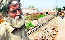Makhan Singh, an elderly resident of the village, expresses his anguish and pain over the matter