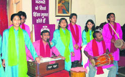 A skit being presented by NGO Param at a function in Dehradun 