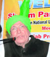 INLD supremo Om Prakash Chautala at the  Press Club, Jalandhar, on Wednesday. 