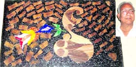 A collage creation by Harpal (inset).