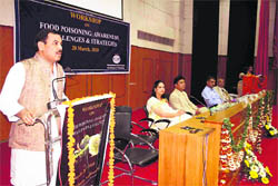 Harak Singh Rawat, Leader of Opposition in the Assembly, addresses a seminar in Dehradun