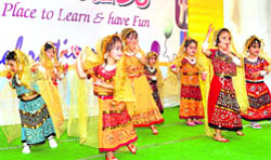 Tiny tots of Poly Kids School, Vasant Vihar, perform at the annual function of their school in Dehradun
