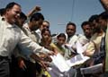 Unemployed ETT teachers staging a protest in Bathinda on Sunday. A Tribune photograph