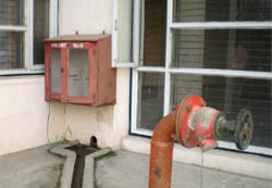 Useless fire extinguishers at the Mini- secretariat in Bathinda