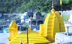 The Baghlamukhi temple in Kangra.