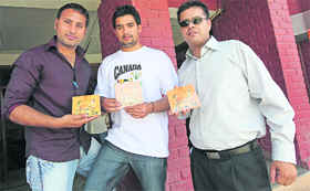 Zacharry, Harry Pannu and Satnam Singh Chatha at the launch of Jaago Wake Up