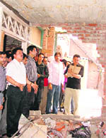 Commissioner RK Sharma inspects AC Market for building violations in Ludhiana 