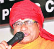Dr Kailash Manav of Narayan Seva Sansthan addresses the media in Haridwar on Thursday.
