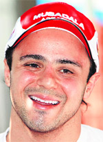 Ferraris F1 driver Felipe Massa at Albert Park race track for the Australian F1 Grand Prix in Melbourne on Thursday.