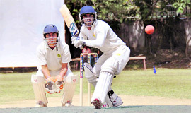 A match in progress at the 3rd All-India Uttarakhand Cup cricket tournament in Dehradun on Saturday.