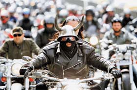Bikers at the opening of Moto season in Sofia