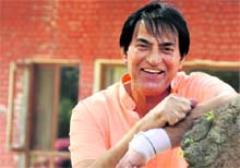 Parveen Kumar, popularly known as Bhim in the Mahabharta serial. Tribune photo: Himanshu Mahajan